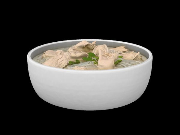 Vista 3D de SOPA DE POLLO