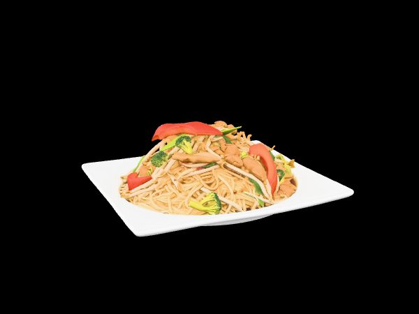 Vista 3D de TALLARIN DE POLLO