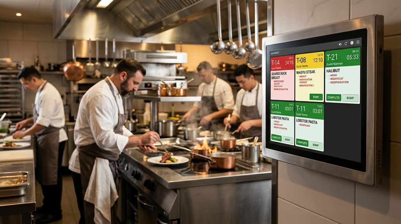 Monitor de cocina KDS